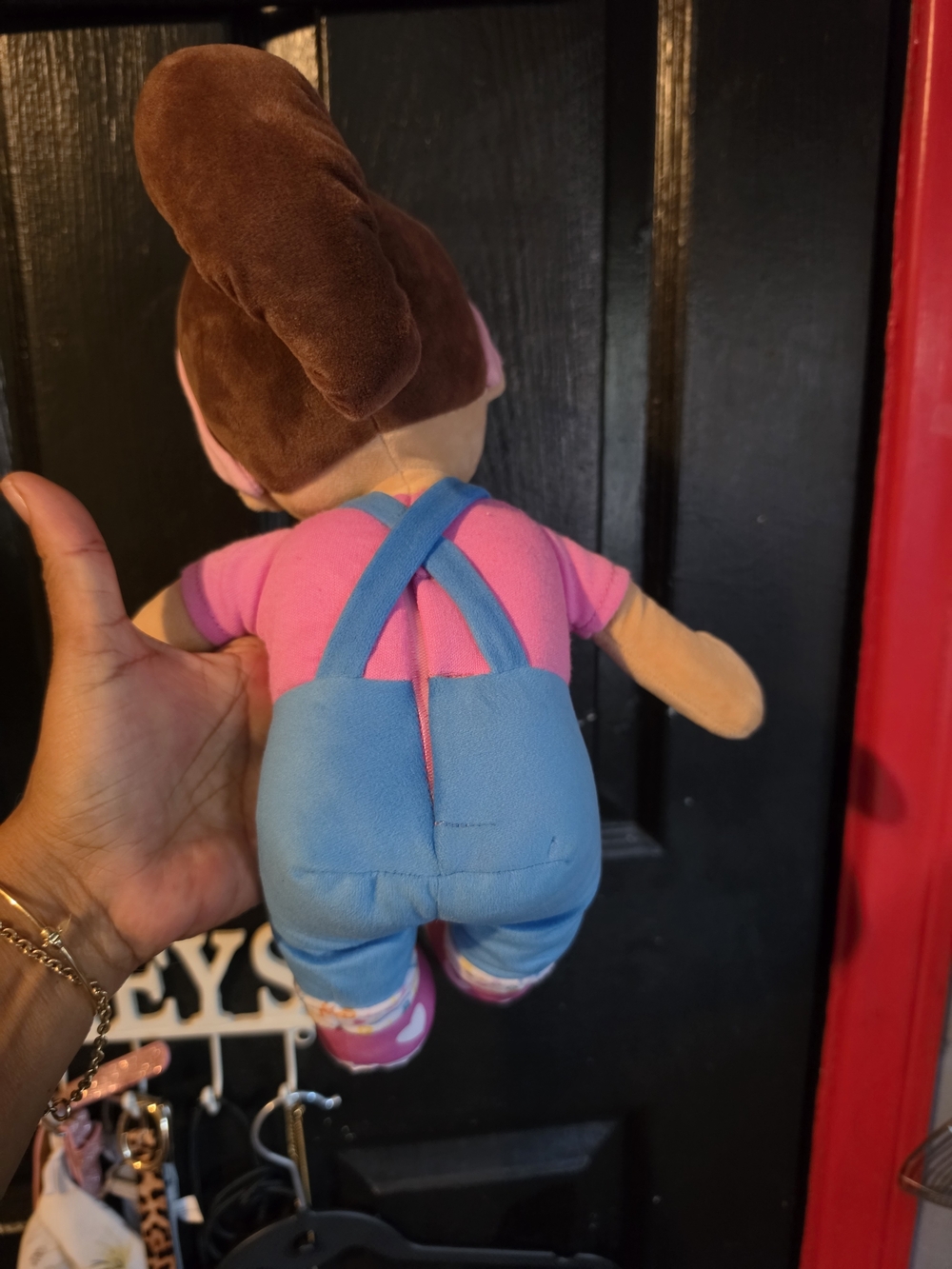 Miss Rachel Pink & Blue Plush Character Doll with Embroidered Face - Picture 3 of 5